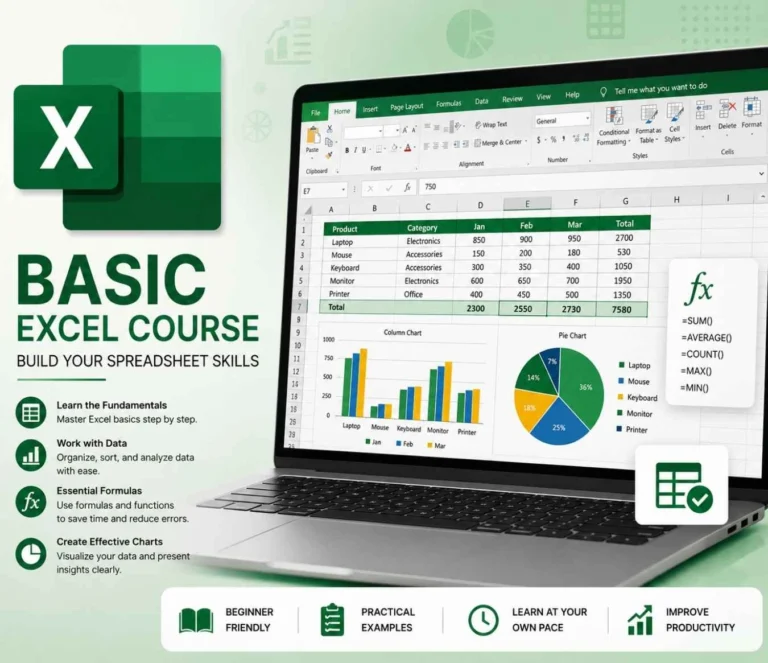 Microsoft Excel - Basic Level Course